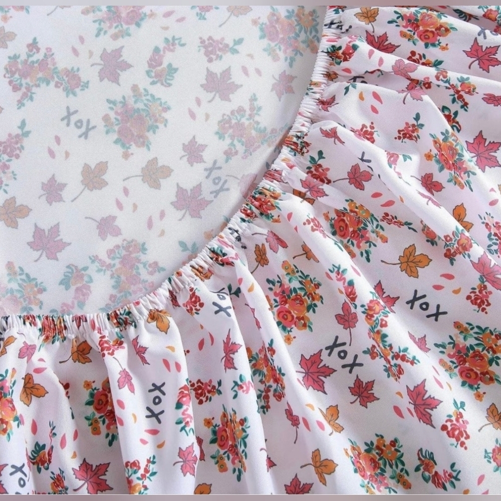 Betsey Johnson Fall Foliage King Sheet Set - Brand New - Picture 5 of 10